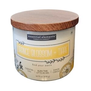 Essential elements Orange Blossom + Tiare candle